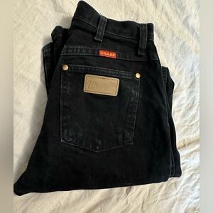 Wrangler Black Jeans 3/27X36